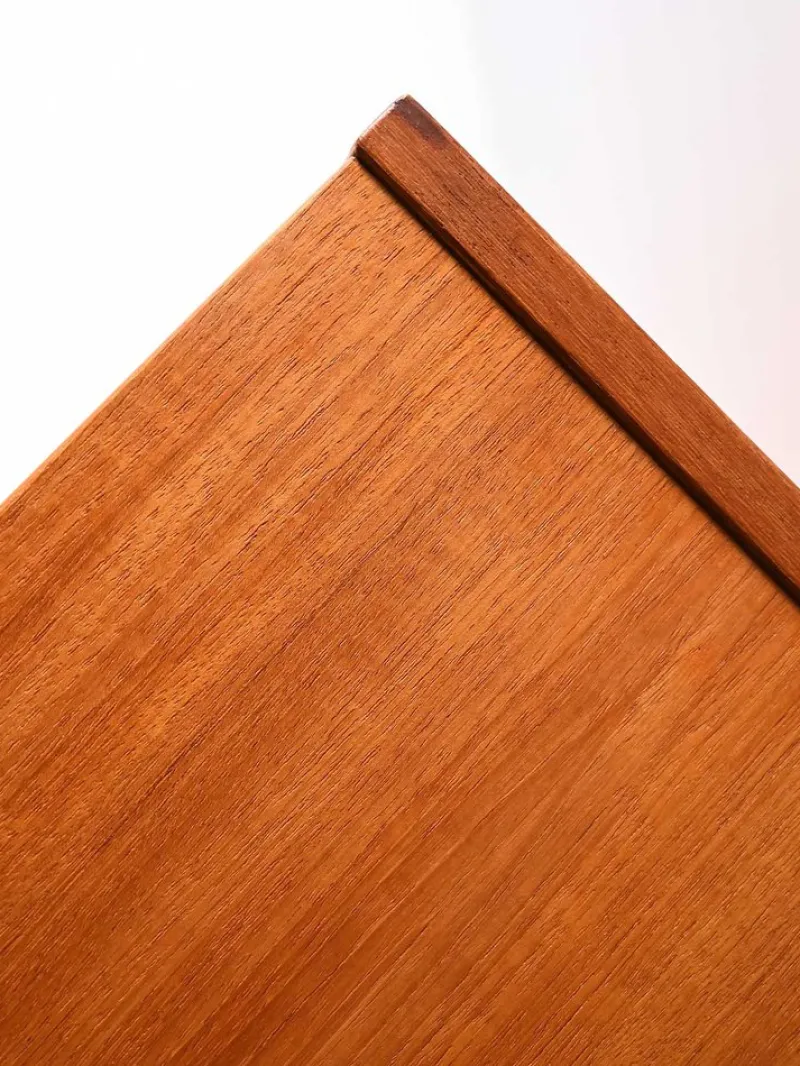 Pamono Scandinavian Teak Highboard with Triple Compartment, 1960s> Sideboards & Buffets