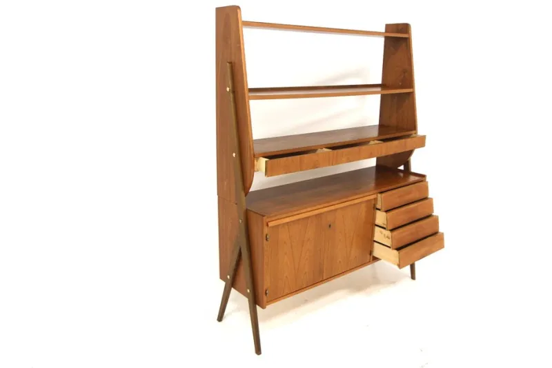 Hot Pamono Scandinavian Teak Secretary from Rottne Möbelindustri, Sweden, 1960s