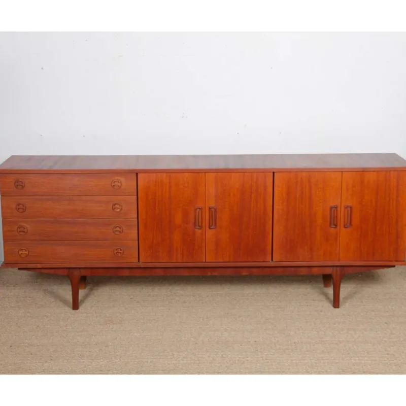 Outlet Pamono Scandinavian Teak Sideboard, 1960s