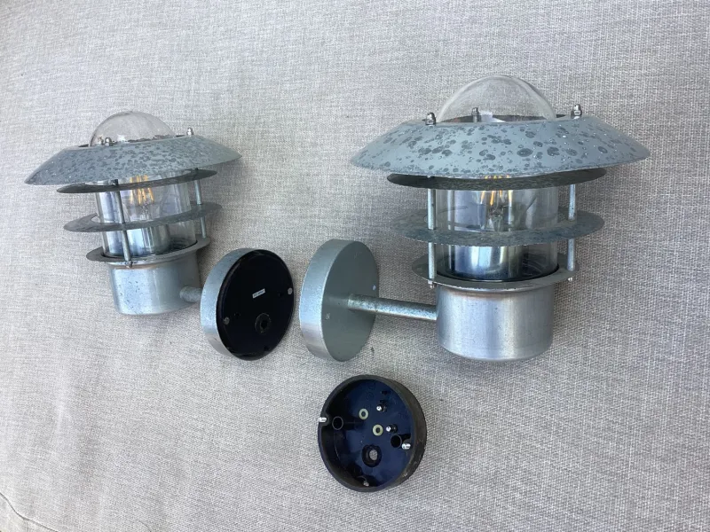 Pamono Scandinavian Wall Lights, 1980s, Set of 2> Garden Lighting