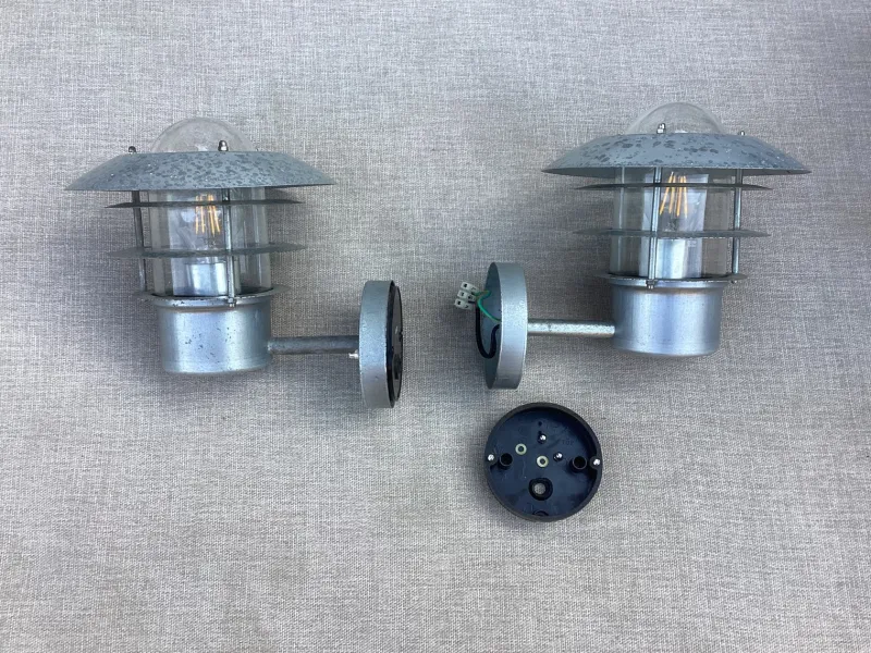 Pamono Scandinavian Wall Lights, 1980s, Set of 2> Garden Lighting