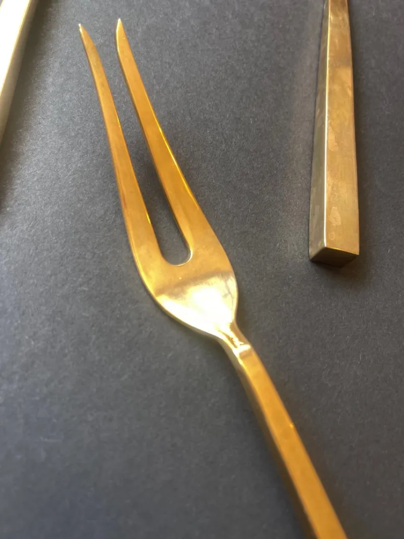 Pamono Scanline Flatware for 6 by Sigvard Bernadotte, 1950s, Set of 39> Cutlery & Serving Utensils