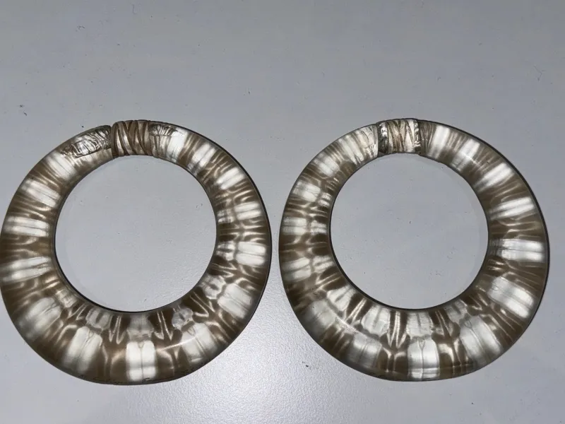 Clearance Pamono Scarab Rings in Frosted Glass with Patina by René Lalique for Lalique, 1930s, Set of 2