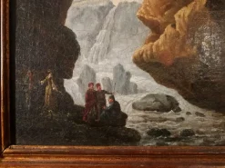 Pamono Scene Near the Tivoli Waterfalls, Late 17th Century, Oil on Canvas