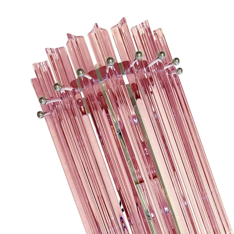 Online Pamono Scenographic Pink Triedro Murano Glass Wall Sconces by Simoeng, Set of 2