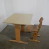 Pamono School Bench with Chair, 1960, Set of 2> Children's Tables