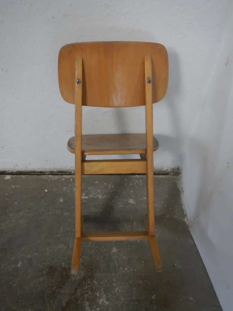 Pamono School Bench with Chair, 1960, Set of 2> Children's Tables