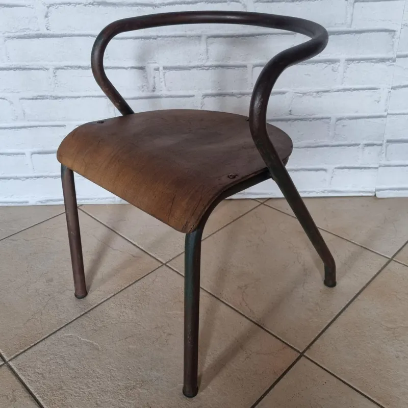 New Pamono School Chair attributed to Jacques Hitier, 1950s