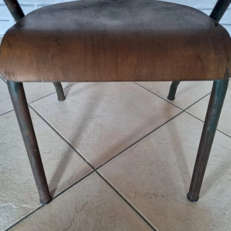 New Pamono School Chair attributed to Jacques Hitier, 1950s