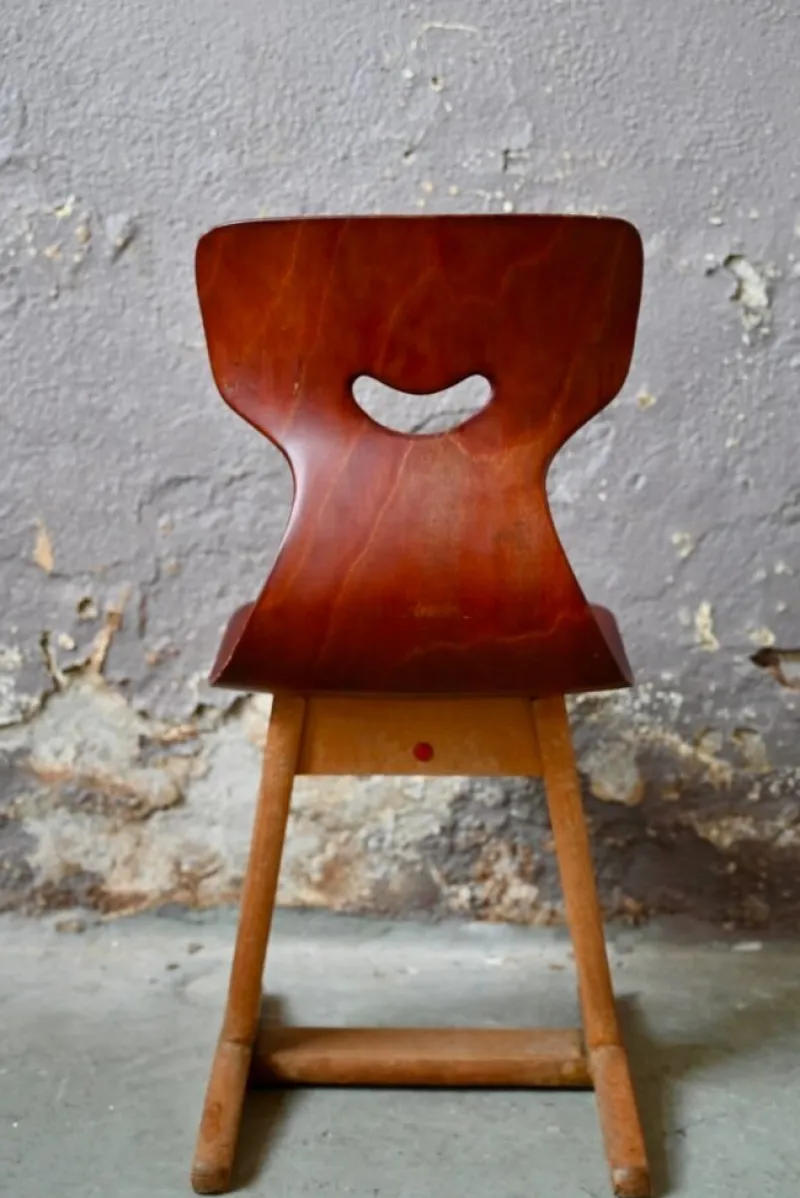 Discount Pamono School Chair by Adam Stegner for Pagholz Flöttoto, 1960s