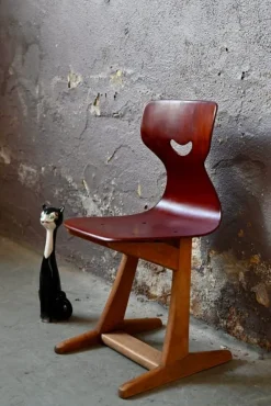 Discount Pamono School Chair by Adam Stegner for Pagholz Flöttoto, 1960s