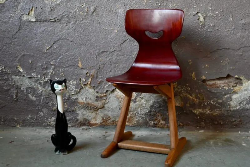 Discount Pamono School Chair by Adam Stegner for Pagholz Flöttoto, 1960s