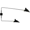 Clearance Pamono Sconce 2 with Rotating Straight Arms by Serge Mouille