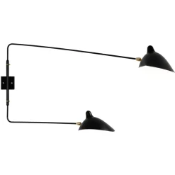 Clearance Pamono Sconce 2 with Rotating Straight Arms by Serge Mouille