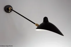 Clearance Pamono Sconce 2 with Rotating Straight Arms by Serge Mouille
