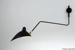 Clearance Pamono Sconce 2 with Rotating Straight Arms by Serge Mouille