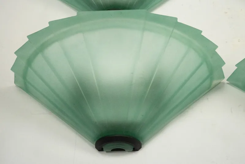 Pamono Sconces in Green Murano Glass from De Majo, Italy, 1980s, Set of 6> Floor Lamps