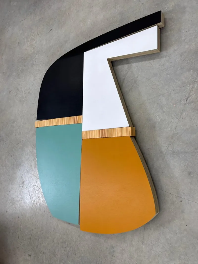 Pamono Scott Troxel, Boofy 2, 2025, Lacquer on Wood> Sculpture