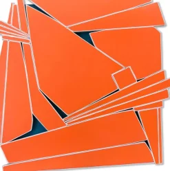 Pamono Scott Troxel, Tangerine, 2021, Spray Acrylic on Wood Sculpture> Sculpture