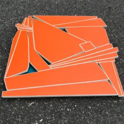 Pamono Scott Troxel, Tangerine, 2021, Spray Acrylic on Wood Sculpture> Sculpture