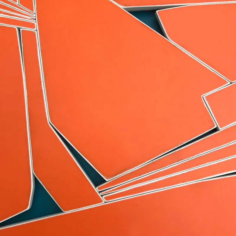 Pamono Scott Troxel, Tangerine, 2021, Spray Acrylic on Wood Sculpture> Sculpture