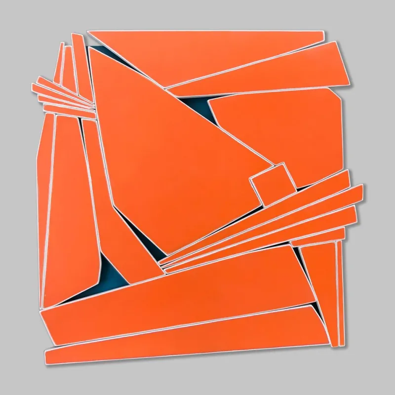 Pamono Scott Troxel, Tangerine, 2021, Spray Acrylic on Wood Sculpture> Sculpture