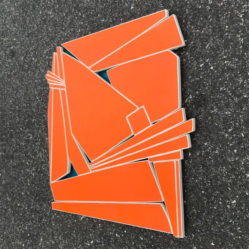 Pamono Scott Troxel, Tangerine, 2021, Spray Acrylic on Wood Sculpture> Sculpture
