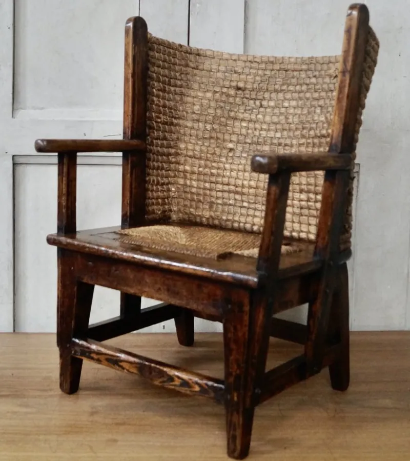 Online Pamono Scottish Childs Orkney Chair, 1880s