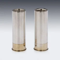 Best Pamono Scottish Salt & Pepper Shotgun Cartridges, Edinburgh, 1914, Set of 2