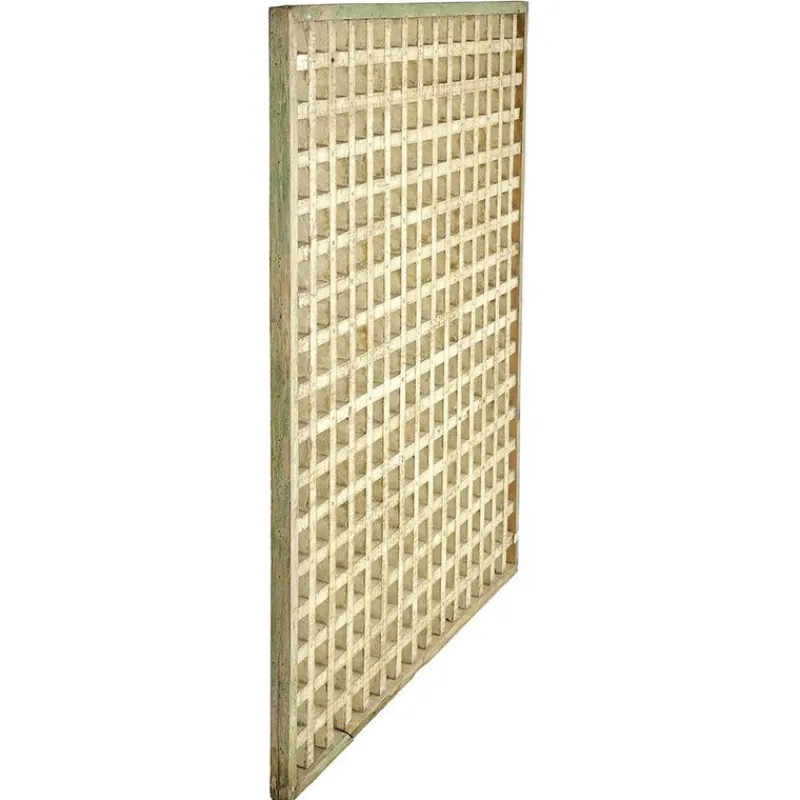 Pamono Screen in Patinated Solid Wood> Room Dividers & Screens