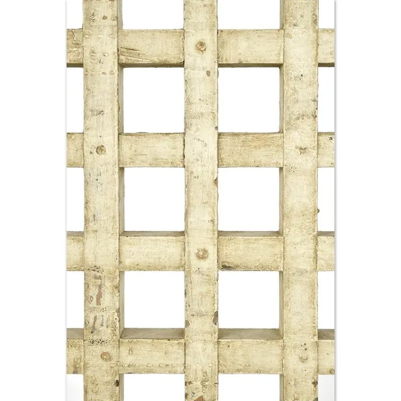 Pamono Screen in Patinated Solid Wood> Room Dividers & Screens