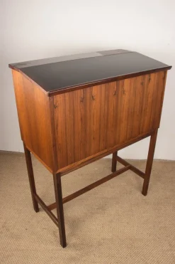 Pamono Scriban Bar and Secretary in Rosewood and Formica by Hans Olsen for C.S Mobler, 1960> Secretaires