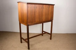 Pamono Scriban Bar and Secretary in Rosewood and Formica by Hans Olsen for C.S Mobler, 1960> Secretaires