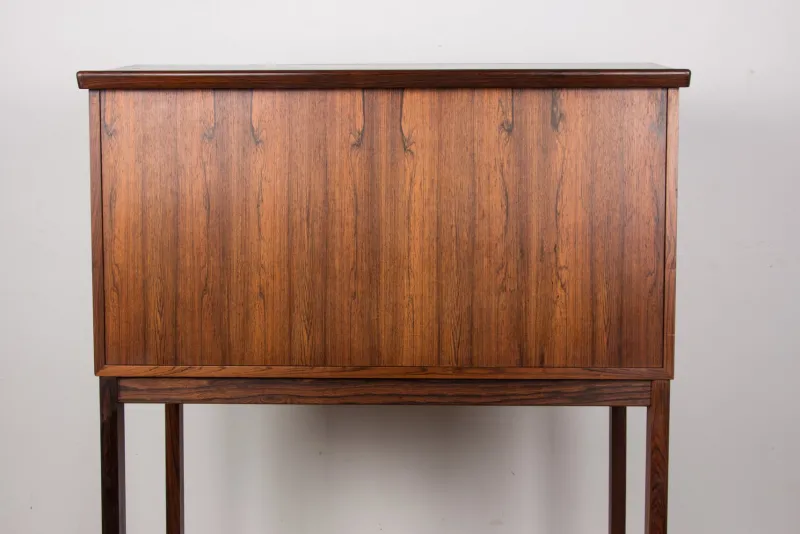 Pamono Scriban Bar and Secretary in Rosewood and Formica by Hans Olsen for C.S Mobler, 1960> Secretaires