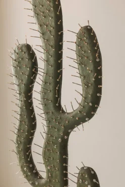 Pamono Sculptural Cactus Floor Lamp in Travertine and Fiberglass, 1970s><noscript><img width=