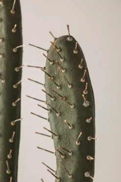 Pamono Sculptural Cactus Floor Lamp in Travertine and Fiberglass, 1970s><noscript><img width=