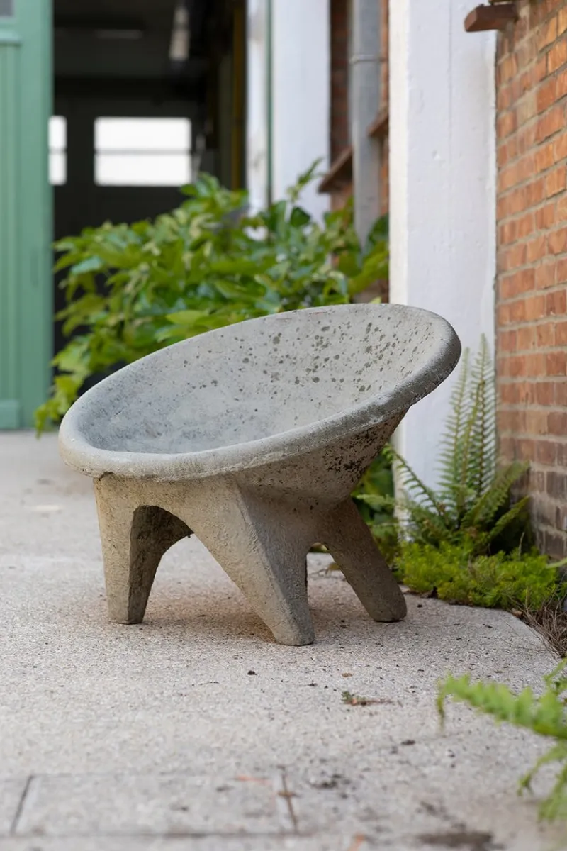 Pamono Sculptural Concrete Chair, Italy