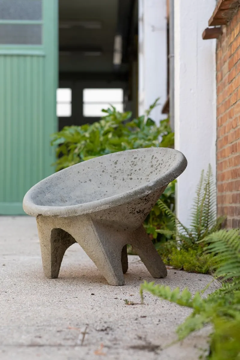 Pamono Sculptural Concrete Chair, Italy