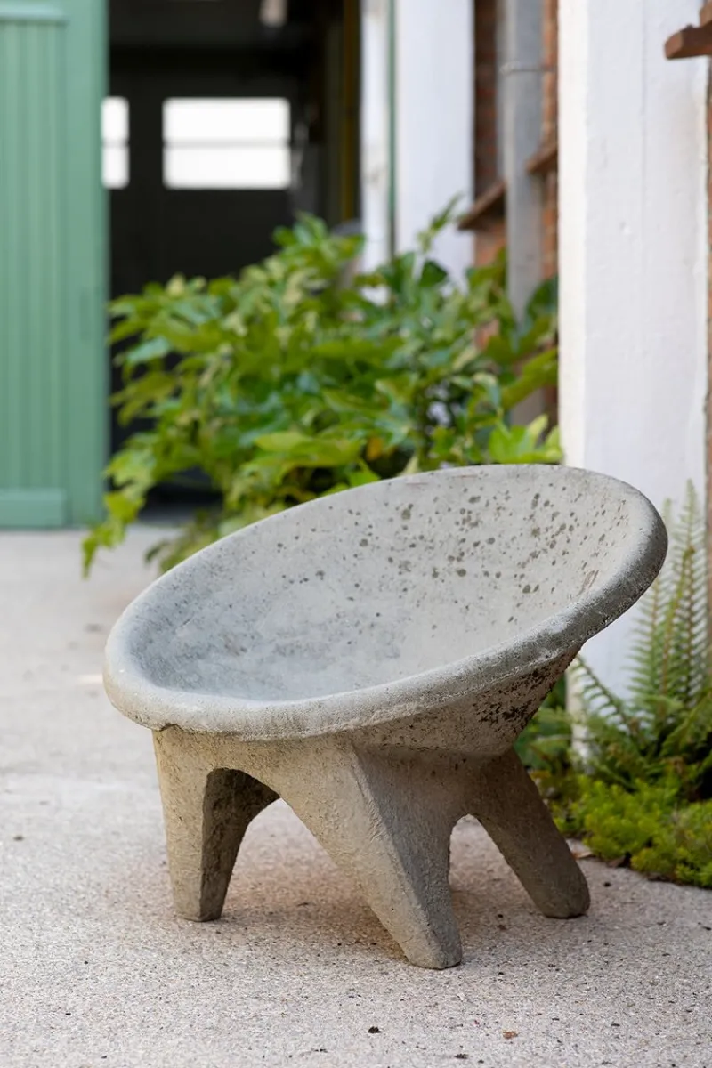 Pamono Sculptural Concrete Chair, Italy