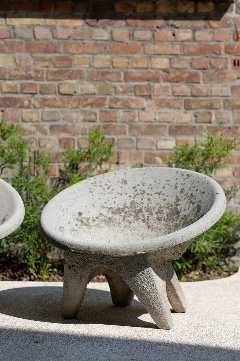 Pamono Sculptural Concrete Chair, Italy