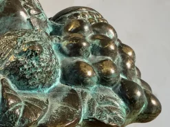 Pamono Sculptural Gilt Bronze Ice Bucket by Mauro Manetti, Italy, 1970s><noscript><img width=