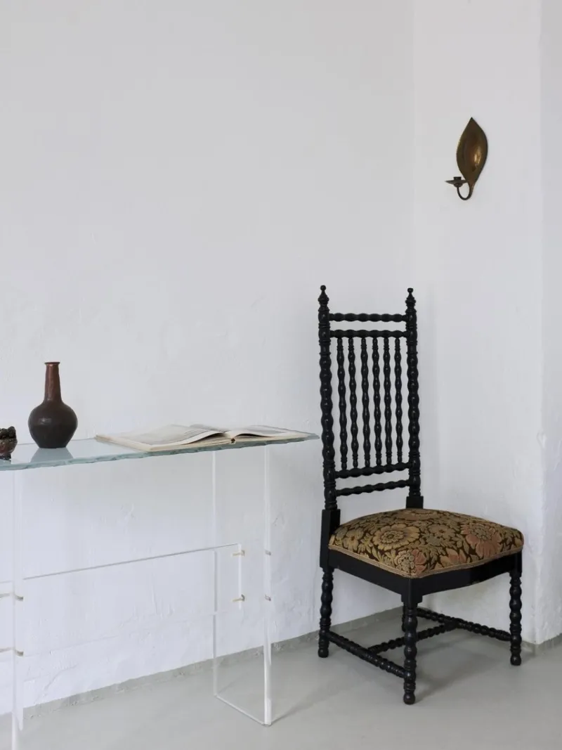 Clearance Pamono Sculptural Glass and Acrylic Glass Console Table, Italy, 1980s
