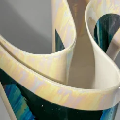 Discount Pamono Sculptural Iridescent Ceramic Vase, 1960s-1970s