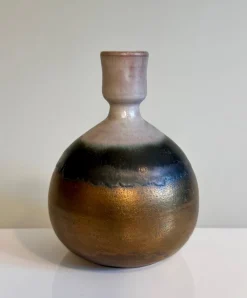 Pamono Sculptural Layer-Glazed Studio Ceramic Art Vase by Cornelsen Kindermann, Germany, 1960s><noscript><img width=
