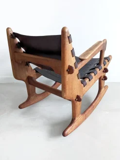Clearance Pamono Sculptural Rocking Chair by Angel Pazmiño for Muebles De Estilo, 1960s
