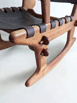 Clearance Pamono Sculptural Rocking Chair by Angel Pazmiño for Muebles De Estilo, 1960s