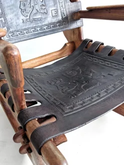 Clearance Pamono Sculptural Rocking Chair by Angel Pazmiño for Muebles De Estilo, 1960s