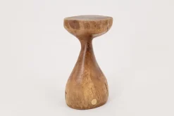 Hot Pamono Sculptural Side Table in Walnut by Logniture