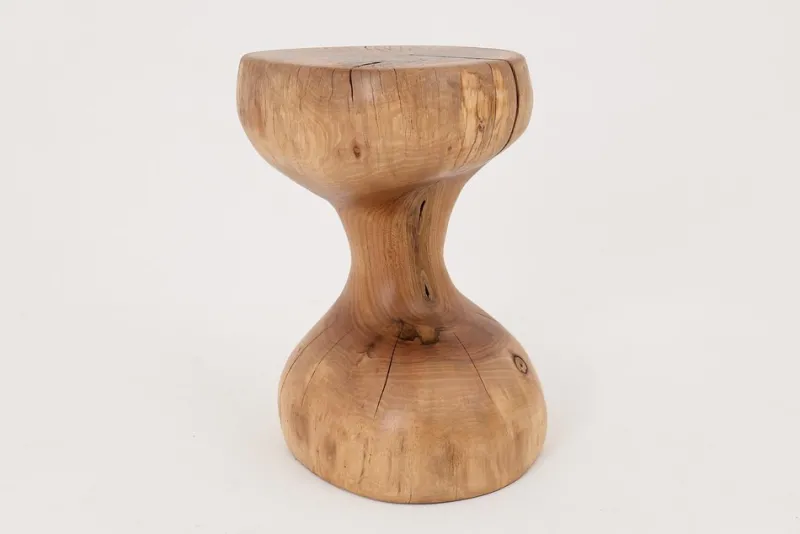 Pamono Sculptural Side Table in Walnut by Logniture> Tables