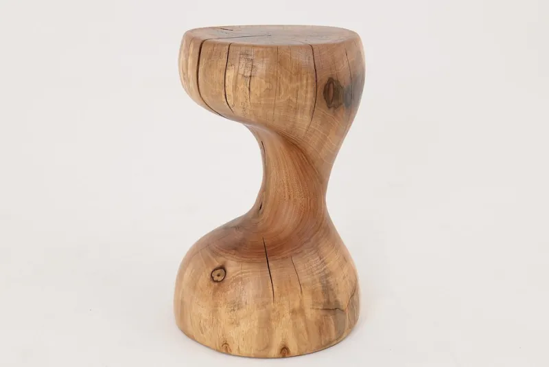 Pamono Sculptural Side Table in Walnut by Logniture> Tables